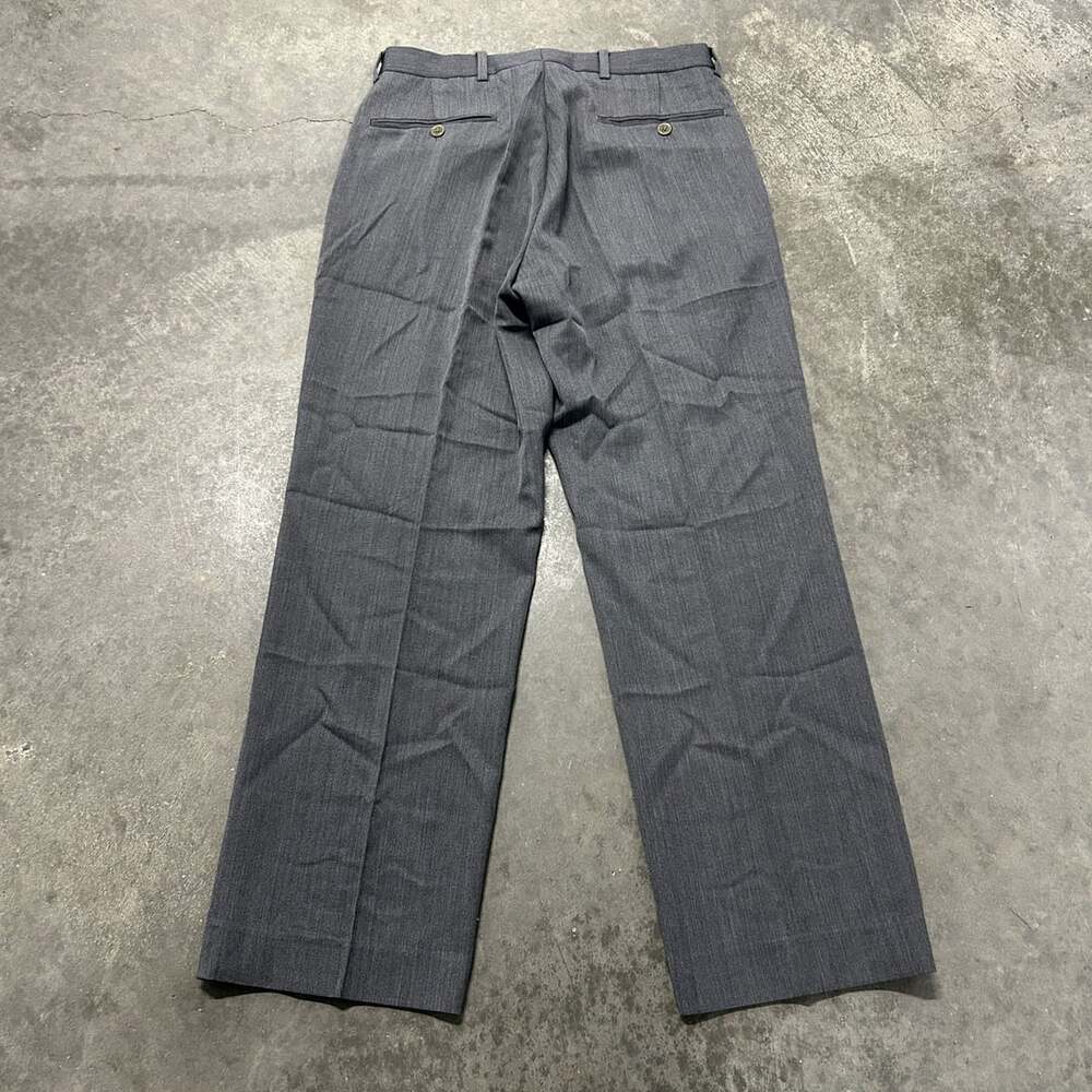 Brooks Brothers 1818 Madison Dress Pants Size W30/L30 Gray Wool Slacks